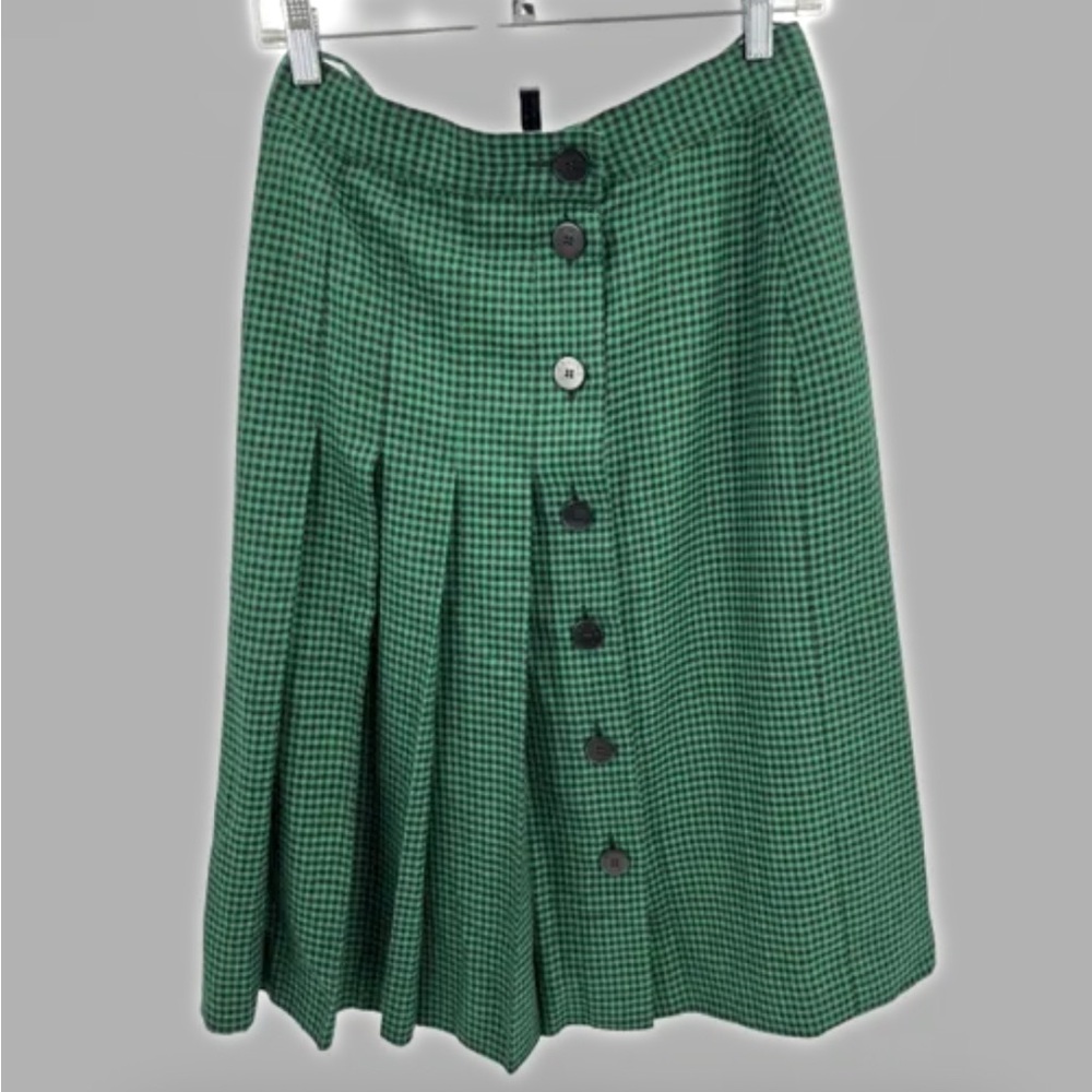 Celine Gingham Button Up Skirt